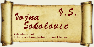 Vojna Sokolović vizit kartica
